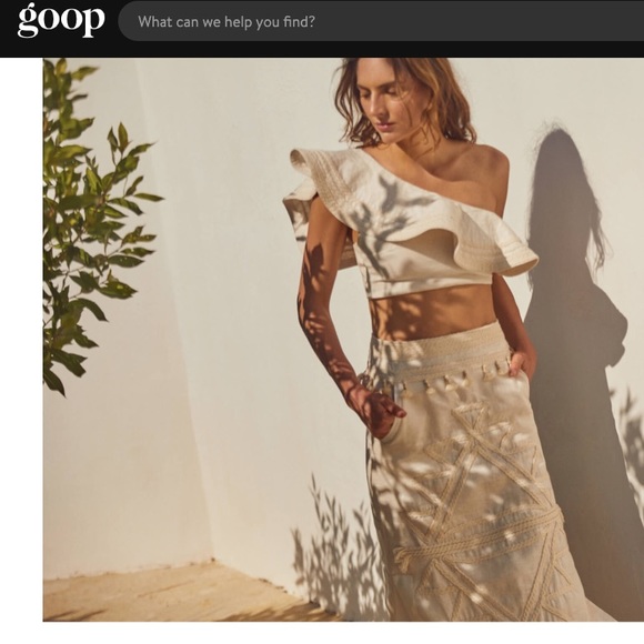 GOOP x JOHANNA ORTIZ “Ancestral Celebrations Midi Skirt- Ecru” - Picture 5 of 8